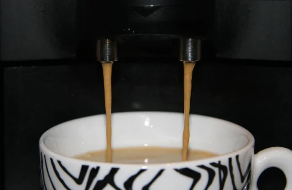 Brązowy Napój Kawowy Napój Rano — Zdjęcie stockowe