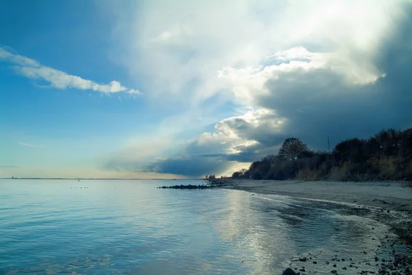 Bella Vista Sulla Riva Del Mare — Foto Stock