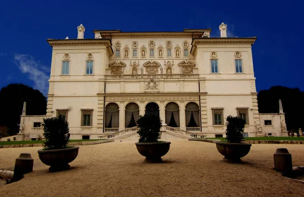 Villa Borghese Nome Parco Con Museo Arte Roma Che Ospita — Foto Stock