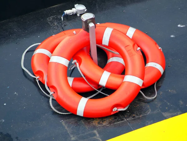 Swimming Lifebelt Marine Safe Object — Stock Photo, Image