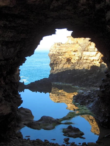 Vista Una Bellissima Costa Del Mare — Foto Stock