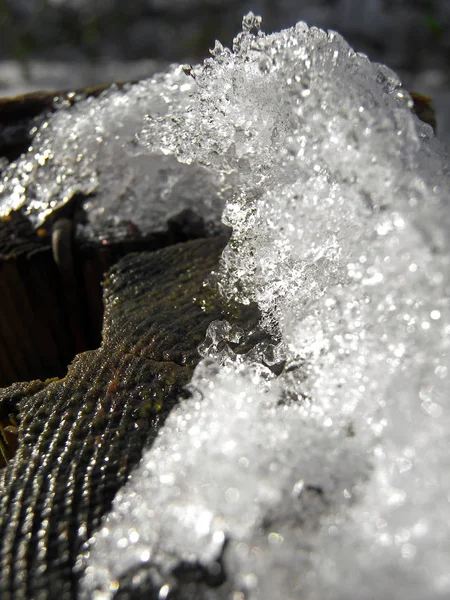 Ice Crystals River — Stock Photo, Image