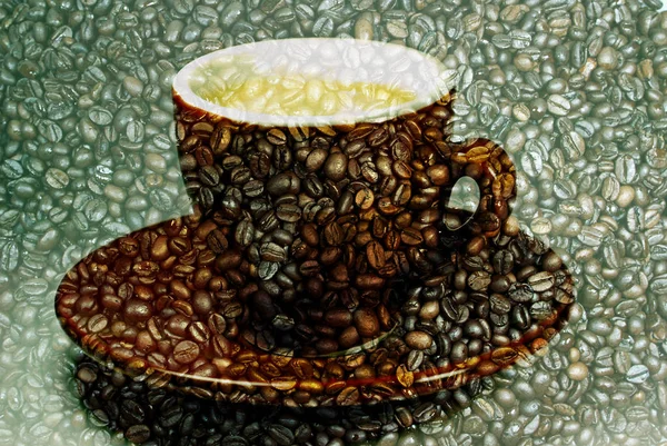 Koffiebonen Cafeïne Aroma — Stockfoto