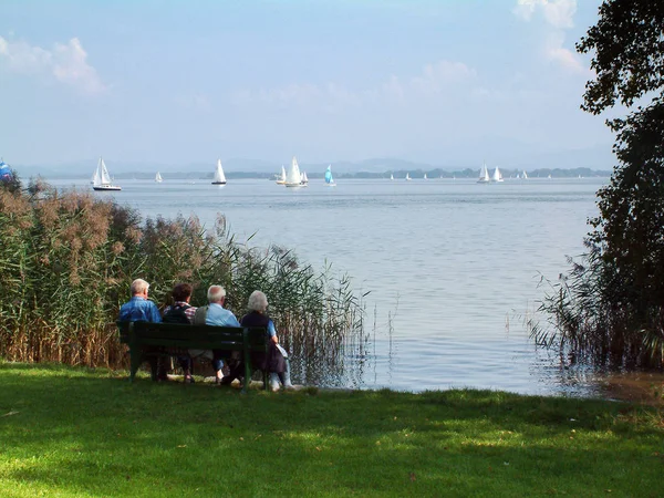 Relajarse Lago Chiemsee —  Fotos de Stock