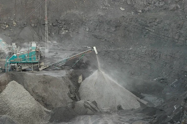 Aerial View Coal Mine Quarry — Stock Photo, Image