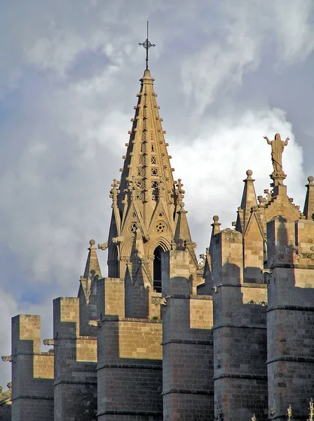 Palma Mallorca Cathedral Detail — стоковое фото