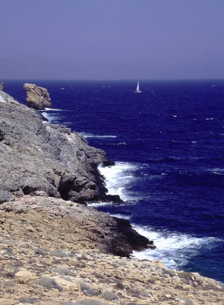 Pohled Krásné Pobřeží Moře — Stock fotografie