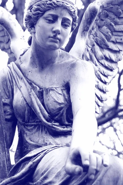 Närbild Vintage Staty Form Ängel — Stockfoto