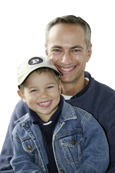 父亲和儿子 家庭护理概念 — 图库照片