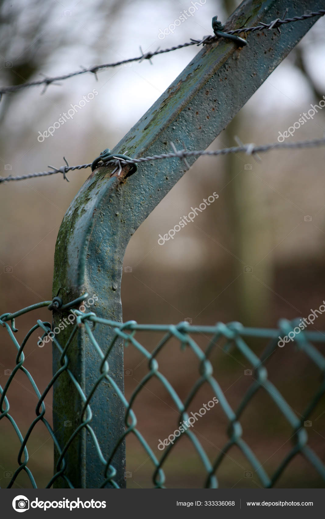 Building barbed 2024 wire fence