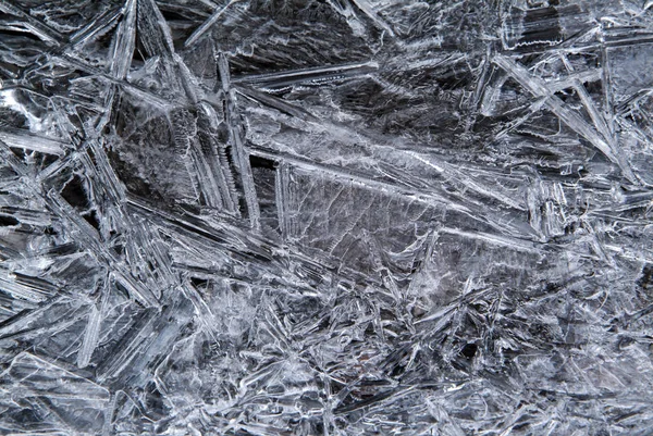 Кристали Льоду Зимові Морози — стокове фото