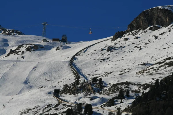 Skigebiet Moritz — Stockfoto