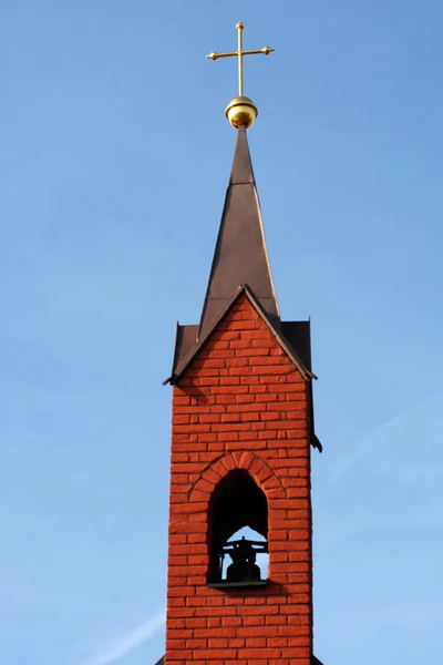Malebný Pohled Kostel Architektonické Detaily — Stock fotografie