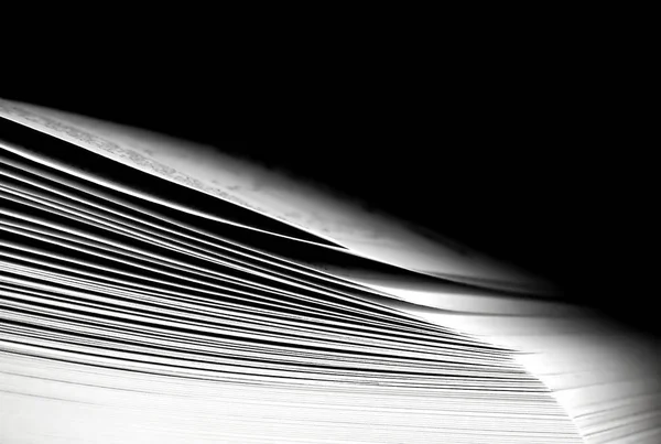 Biała Księga Czarnym Tle — Zdjęcie stockowe