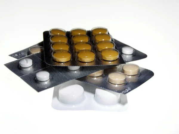 Sjukförsäkring Och Medicin Tabletter Piller — Stockfoto