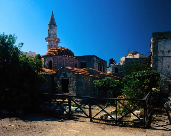 Vordergrund Ist Der Kleine Türkische Friedhof Sehen Auf Dem Der — Stockfoto