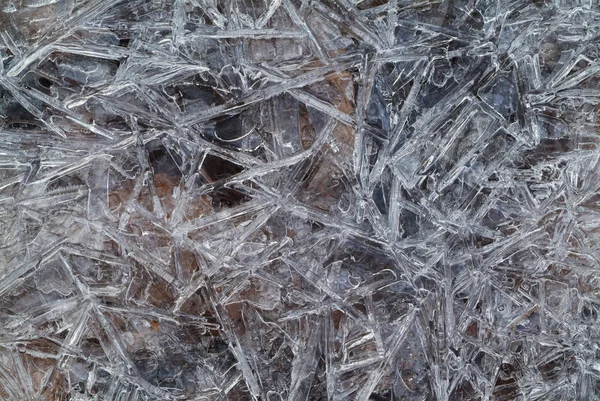 Eiskristalle Winterfrost — Stockfoto