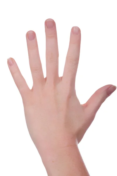 Zbliżenie Znaku Lub Gestu Ręcznego — Zdjęcie stockowe