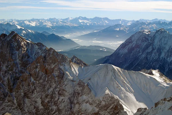 Uitzicht Van Zugspitze Naar Oostenrijk — Stockfoto