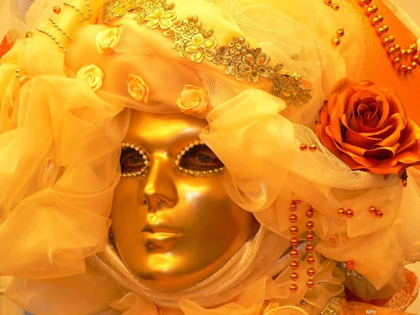 Costumes Carnaval Mascarade Venise Italie — Photo