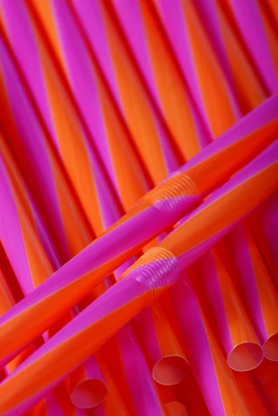 Plastic Cocktail Straws — Stock Photo, Image