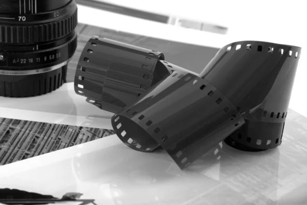 Digitales Objektiv Einer Kamera Auf Schwarzem Hintergrund — Stockfoto