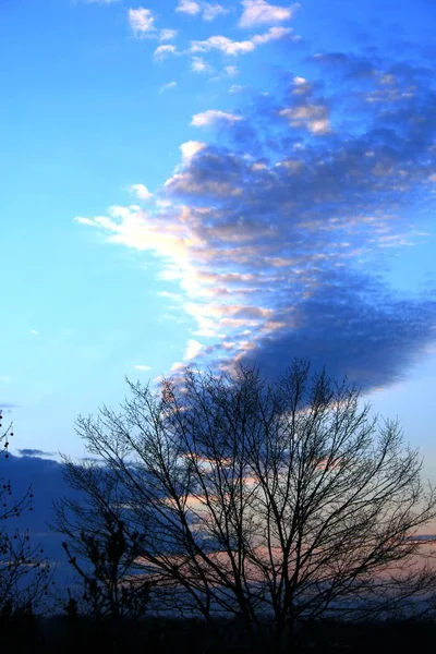 雲の夕日 — ストック写真