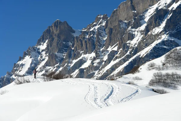 Vista Panorâmica Bela Paisagem Alpes — Fotografia de Stock