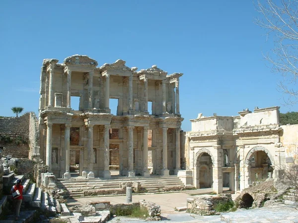 Vue Panoramique Sur Les Ruines Architecturales Anciennes — Photo