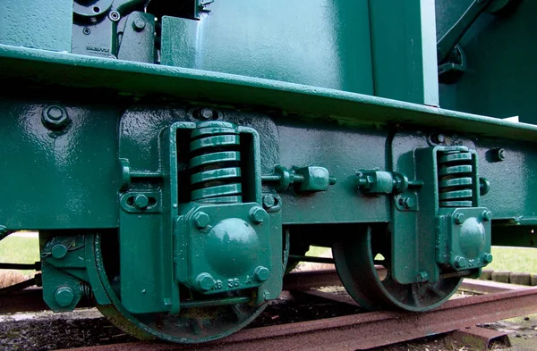 公园里的旧蒸汽机车 — 图库照片