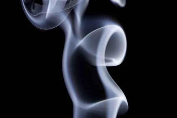 Humo Abstracto Sobre Fondo Negro — Foto de Stock