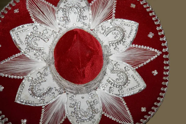 Close Shot Red White Fabric — Stock Photo, Image