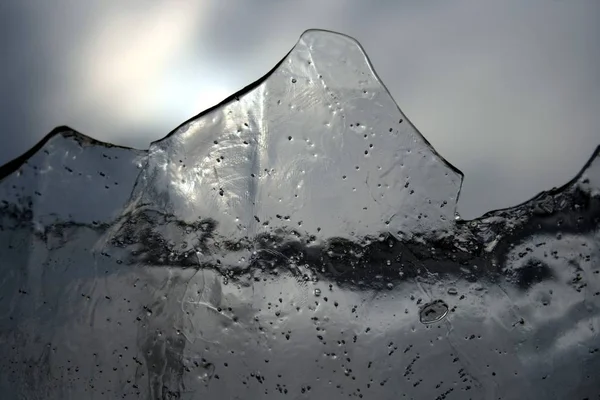 氷と雪の山の風景 — ストック写真