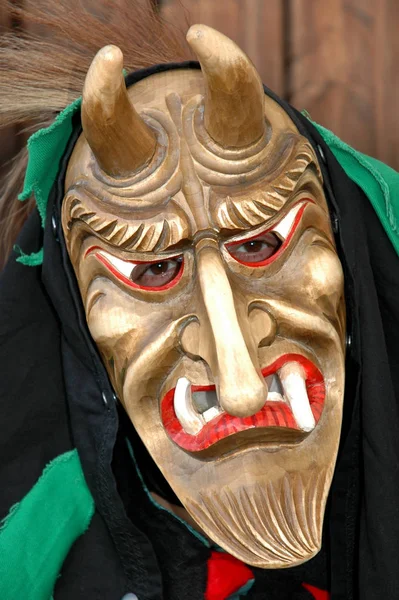 Een Masker Vorm Van Een Clown Stockfoto