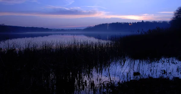 Dziś Rano Nad Jeziorem — Zdjęcie stockowe