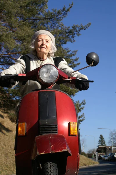 Portrait Cute Grandma — Stock Photo, Image