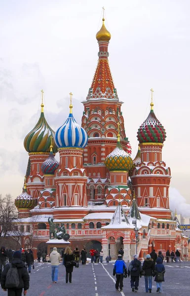 Basilikum Kathedrale Moskau — Stockfoto