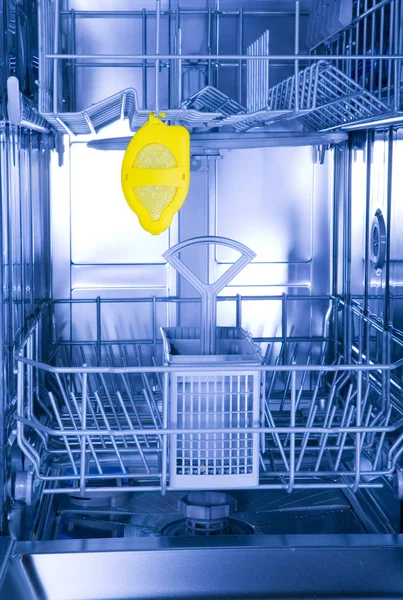 Dishwasher Lemon Scent Blue — Stock Photo, Image