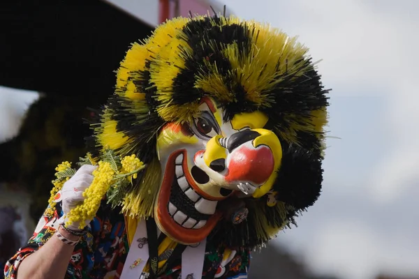 carnival mask on the street