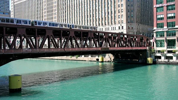 Chicago Lago Michigan Illinois Una Las Ciudades Más Grandes Los — Foto de Stock