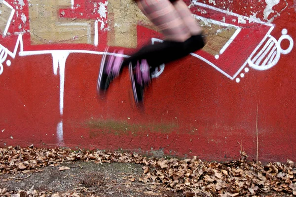 Een Lucht Sprong Merk — Stockfoto