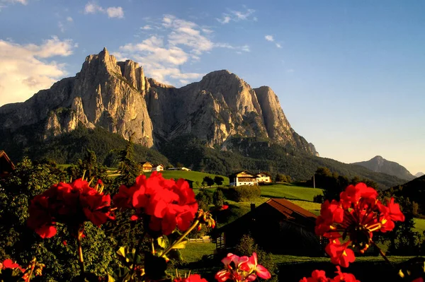 Vista Panorâmica Majestosa Paisagem Dolomitas Itália — Fotografia de Stock