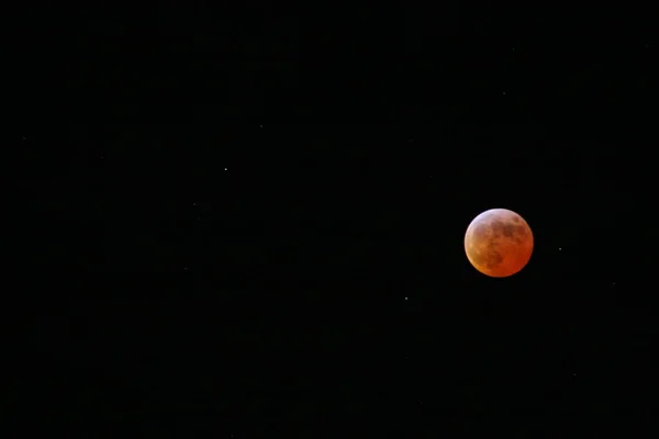 Tutulması Gece Gökyüzü — Stok fotoğraf