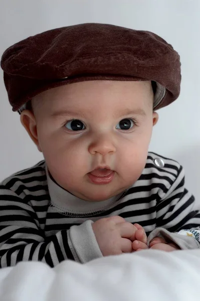 Closeup Portrait Cute Baby — Stock Photo, Image