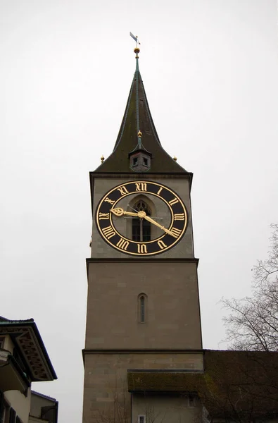 Iglesia San Pedro Zurich —  Fotos de Stock