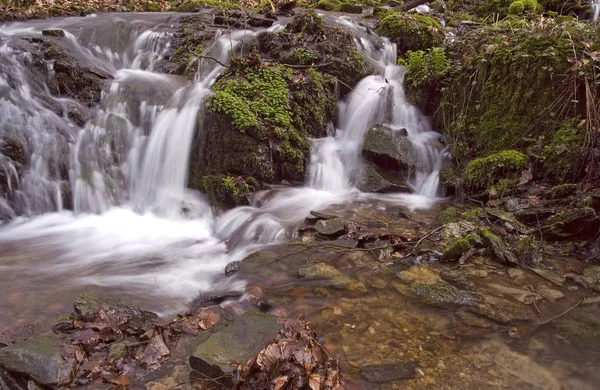 Vista Panoramica Maestoso Paesaggio Con Cascata — Foto Stock