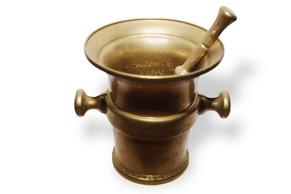 Bronze Mortar Pestle — Stock Photo, Image