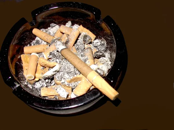 Cigarette Butts Ashtray — Stock Photo, Image