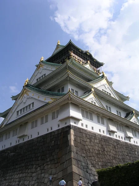 Osaka Κάστρο Ιαπωνία Ταξίδια Και Αρχιτεκτονική Έννοια — Φωτογραφία Αρχείου