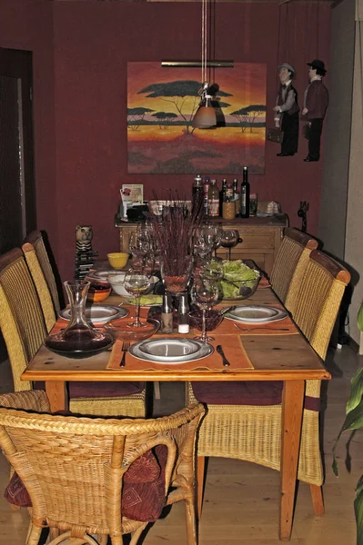 Interior Restaurante Una Cafetería — Foto de Stock